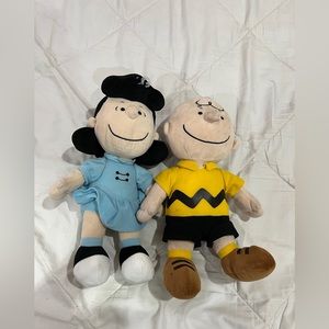 Charlie Brown and Lucy plush